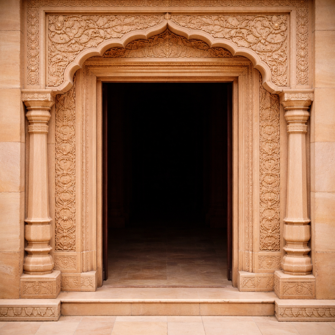 Polished Stone Door Frame